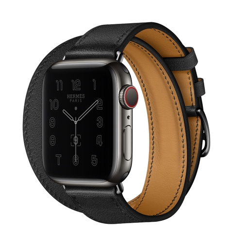 Đồng hồ thông minh Apple Watch Series 6 Hermès Space Black Stainless Steel Case with Double Tour