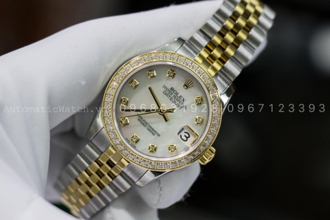 Đồng hồ Rolex Datejust 31mm Replica  Mother of Pearl Diamond  178383