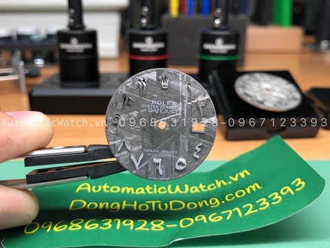 Mặt Đồng Hồ Rolex Datejust Thiên Thạch Ả Rập Lắp Cho Máy 3135