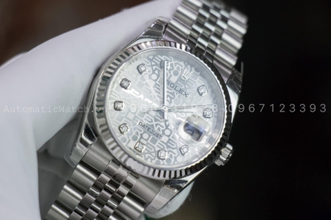Đồng Hồ Rolex 116234  Replica Oyster Perpetual 36 mm White Dial 3D