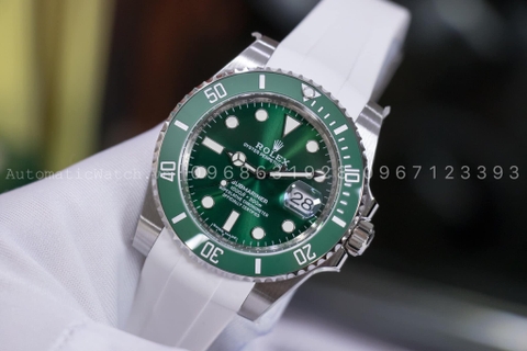 Đồng hồ Rolex Hulk Submariner Replica  116610(dây cao su)