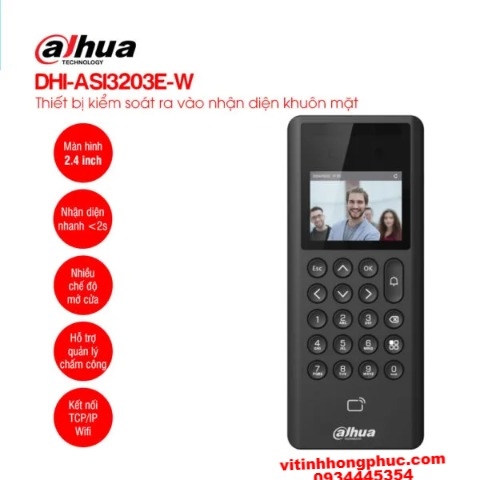 Máy chấm công khuôn mặt Dahua DHI-ASI3203E-W