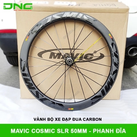 Vành bộ xe đạp đua Carbon MAVIC COSMIC SLR 50mm Phanh đĩa 6 ốc