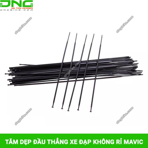 Căm dẹp đầu thẳng (Nan hoa) xe đạp không rỉ MAVIC