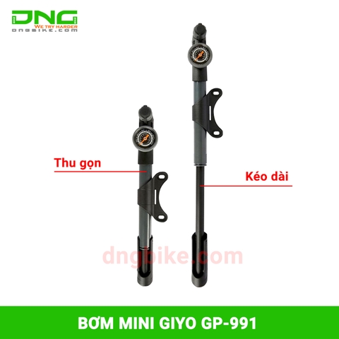 Bơm mini gắn xe đạp GIYO GP-991