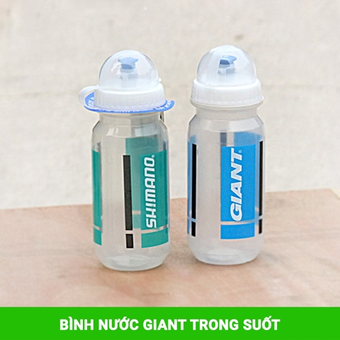 Bình nước xe đạp GIANT trong suốt