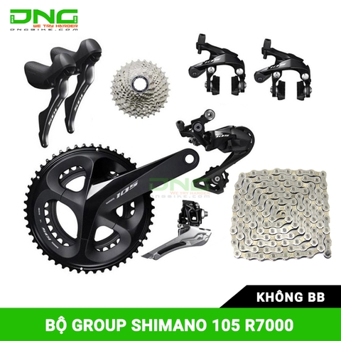 Bộ group SHIMANO 105 R7000 không BB - 53-39T 170mm - 11-32T - SS