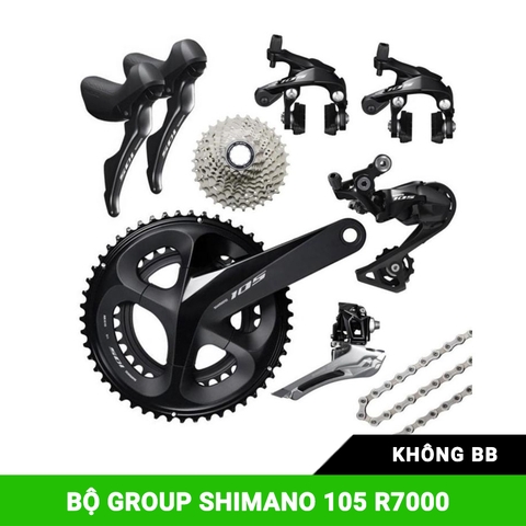 Bộ group SHIMANO 105 R7000 không BB - 50-34T 170mm - 11-32T - SS