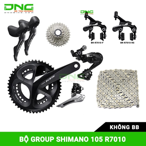 Bộ group SHIMANO 105 R7010 không BB 53-39T 170mm 11-28T SS