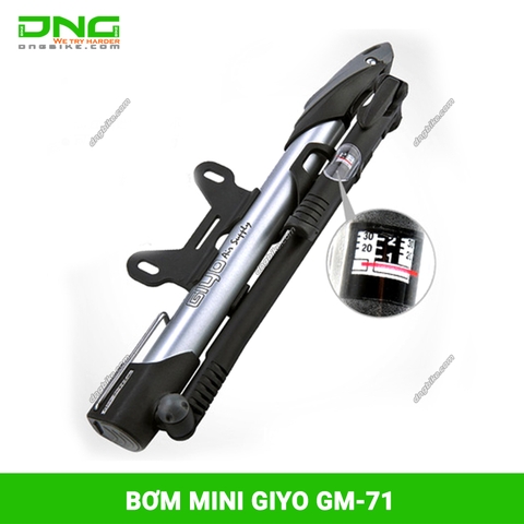 Bơm mini gắn xe đạp GIYO GM-71