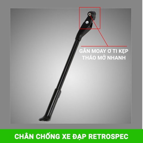 Chân chống xe đạp gắn moay ơ ti bật RETROSPEC