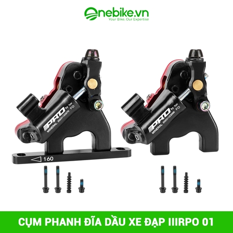 Cụm phanh đĩa dầu xe đạp IIIRPO 01 không kèm đĩa phanh 160mm