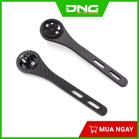 Giá đỡ đồng hồ xe đạp Carbon GARMIN/ CATEYE/ MAGENE... gắn ghi đông liền pô tăng