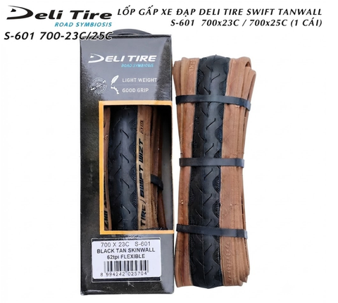Lốp xe đạp DELI Tire Swift Tanwall S601