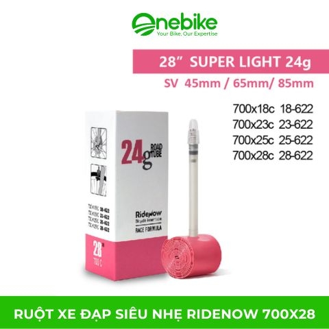 Ruột xe đạp siêu nhẹ RIDENOW 700x18/28