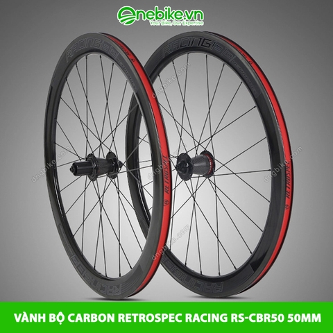 Vành bộ xe đạp đua Carbon RETROSPEC Racing RS-CBR50 50mm hub carbon phanh đĩa