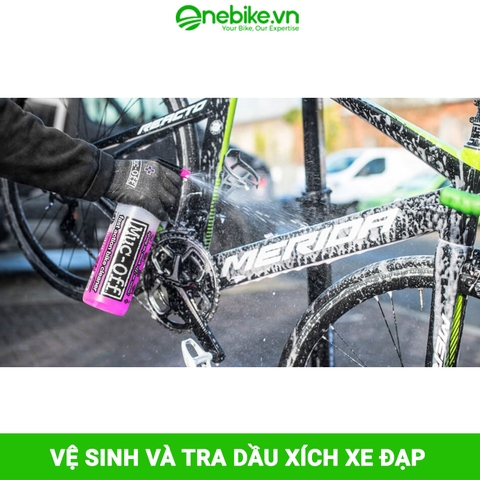 Vệ sinh và tra dầu xích xe đạp