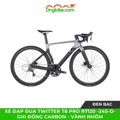 Xe đạp đua TWITTER T8 Pro R7120 -24S-D- Ghi đông Carbon - Vành nhôm