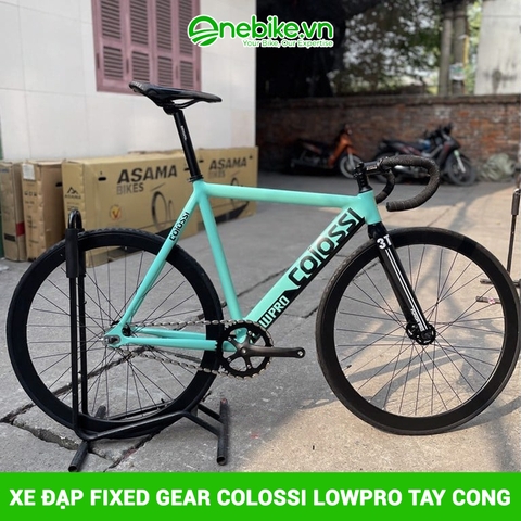 Xe đạp Fixed Gear COLOSSI LOWPRO tay cong