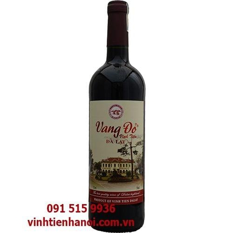 Rượu vang đỏ Đà Lạt 11%