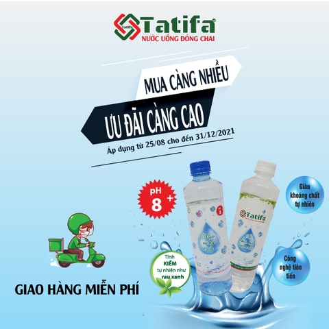 Khuyến Mãi Nước Uống Tatifa: “Mua Càng Nhiều Ưu Đãi Càng Cao”