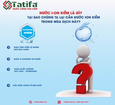 LỢI ÍCH NƯỚC ION KIỀM [TATIFA] MANG LẠI TRONG MÙA DỊCH