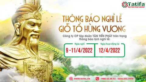 THÔNG BÁO LỊCH NGHỈ LỄ GIỖ TỔ HÙNG VƯƠNG