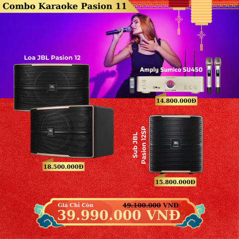 Dàn Loa JBL Pasion 12, Amply sumico SU450, Sub JBL Pasion 12SP