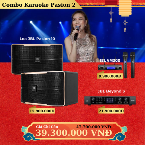 Dàn Loa JBL Pasion 10, Amply Beyon3, Mic JBL VM300
