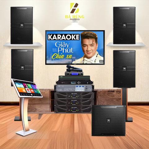 Dàn Karaoke Kinh Doanh : 4 Loa JBL 4012 G2, 2 Đẩy Crown XLi3500 , Đẩy Crown XLI2500,Vang AAP Audio K9900II , Micro VM300 , Sub JBL KP6018S ,Bộ Quản Lý Nguồn AAP P8 , Đầu ViietK 4K Plus 4TB , Màn VietK 22 inch