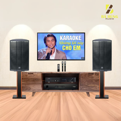 Dàn Karaoke Gia Đình : Loa SE-Audiotechnik K-12i, Đẩy LOTUS MX650 ,Vang Sumico SU-910