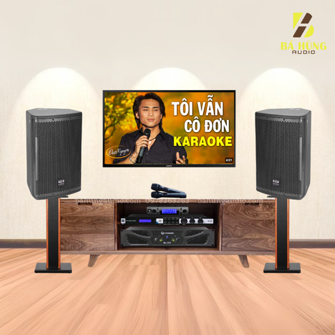 Dàn Karaoke Gia Đình : Loa SE-Audiotechnik V-12, Đẩy Crown XLi2500 ,Vang KX180A , Micro VM300