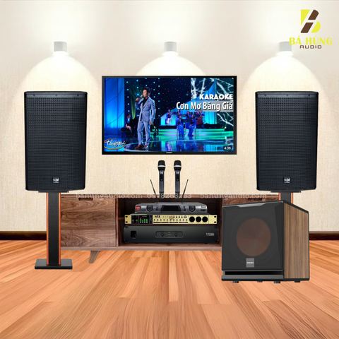 Dàn Karaoke Gia Đình : Loa SE-Audiotechnik CV-12i, Đẩy LOTUS MX650, Vang Cơ NEX FX9 Plus, Micro BBS E-250GS, Loa Sub Paramax D30