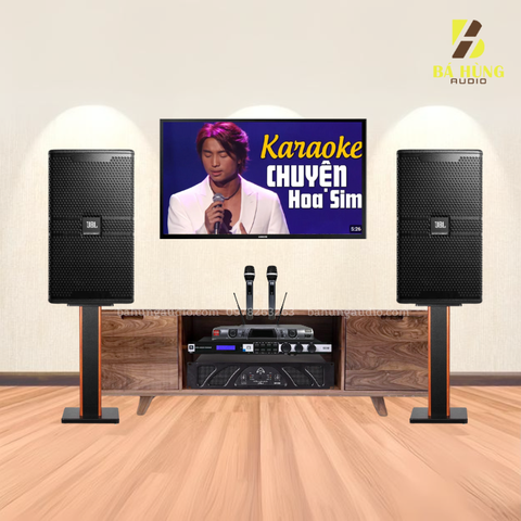 Dàn Karaoke Loa JBL KP4010G2 , Đẩy Wharfedale XR1500, Vang JBL KX180A, Micro BBS E-250GS
