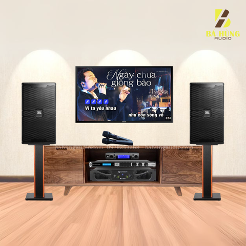 Dàn Karaoke Gia Đình : JBL 4012 G2, Đẩy Crown XLi2500 ,Vang KX180A , Micro VM300