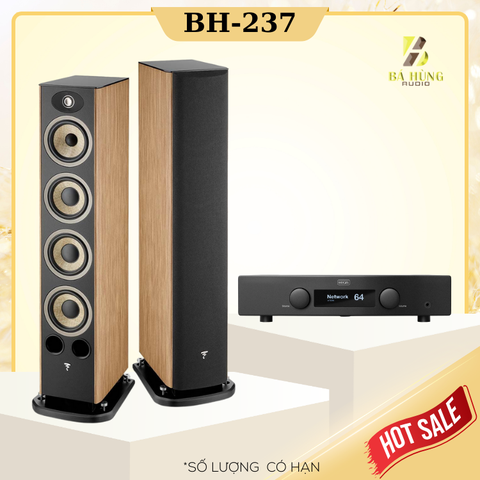 Loa Focal Aria Evo X No3 + Amply Hegel H95