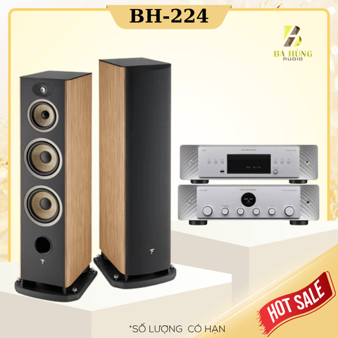 Loa Focal Aria Evo X No4 + Amply Marantz Model 40N + CD Marantz 60