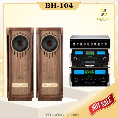 Loa Tannoy Kensington GR + Amply Mcintosh MA12000 + Đầu McIntosh MCD12000 + Đầu Network Player HiFi ROSE RS150B