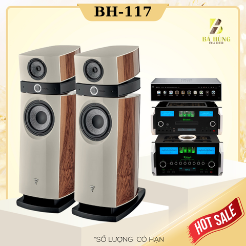 Loa Focal Scala Utopia Evo + Amply Mcintosh MA12000 + Đầu McIntosh MCD12000 + Đầu Network Player HiFi ROSE RS150B