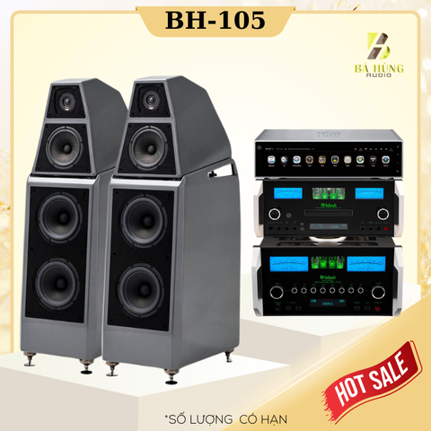 Loa Wilson Audio Sasha V+ Amply Mcintosh MA12000 + Đầu McIntosh MCD12000 + Đầu Network Player HiFi ROSE RS150B