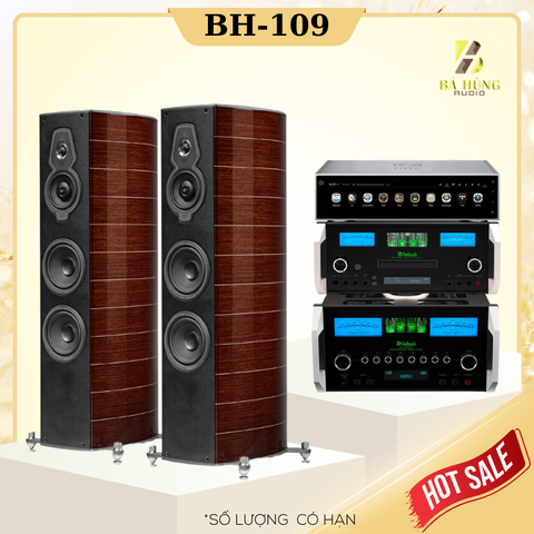 Loa Sonus Faber Serafino G2+ Amply Mcintosh MA12000 + Đầu McIntosh MCD12000 + Đầu Network Player HiFi ROSE RS150B