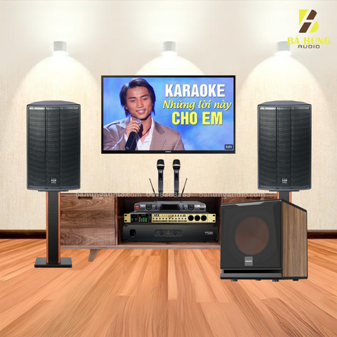 Dàn Karaoke Gia Đình : Loa SE-Audiotechnik K-12i, Đẩy LOTUS MX650, Vang Cơ NEX FX9 Plus, Micro BBS E-250GS, Loa Sub Paramax D30