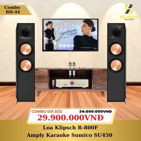 Loa Klipsch R-800F, Amply Karaoke Sumico SU450