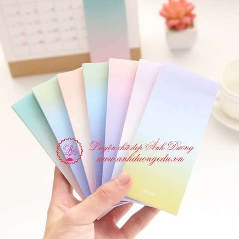 Giấy note cầu vồng Ou Han