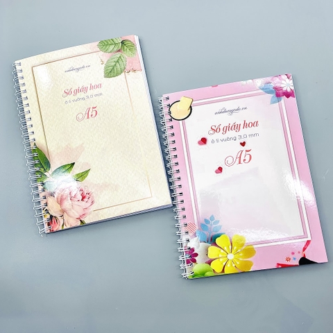 Sổ giấy hoa A5