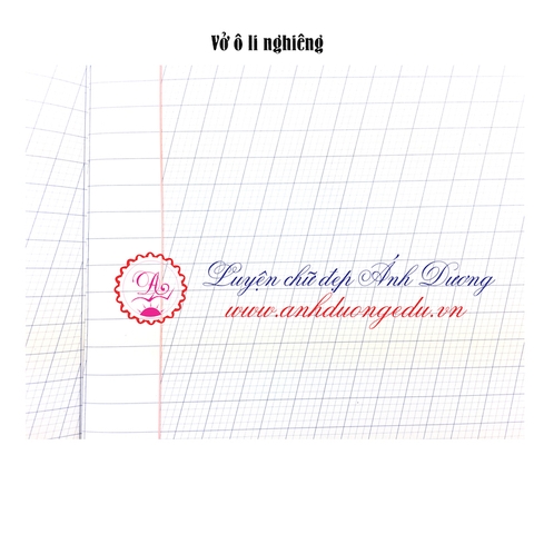 Vở ô ly nghiêng - 4 ly(48 trang)