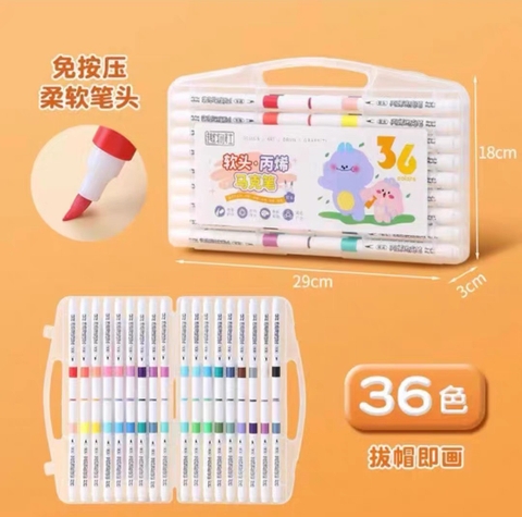 Bộ bút acrylic BL675 - 36 màu