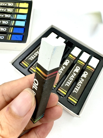 Màu sáp dầu siêu mềm Ánh Dương - 6 viên trắng