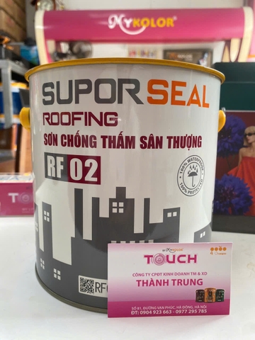 SƠN CHỐNG THẤM SÂN THƯỢNG SUPOR SEAL ROOFING RF02 - CHỐNG THẤM THẾ HỆ MỚI