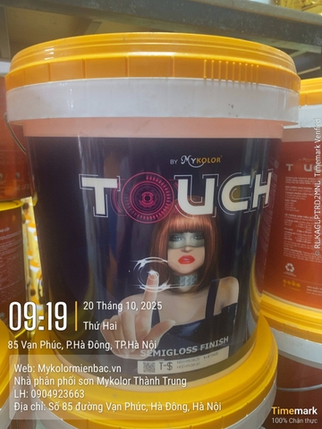 SƠN NƯỚC NGOẠI THẤT BÓNG SEMI - MYKOLOR TOUCH SEMIGLOSS FINISH 15L